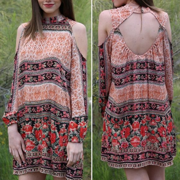 GIRLY & FLIRTY PRINT DRESS - Picture 1 of 9